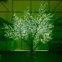 Светодиодное дерево "Сакура", высота 2,4 м, диаметр кроны 1,72м, зеленые диоды, IP 65, понижающий трансформатор в комплекте Neon-Night