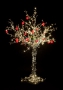 Светодиодное дерево "Яблоня", высота 2.5 м, 20 красных яблок, тепло-белые светодиоды, IP 54, понижающий трансформатор в комплекте Neon-Night