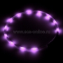 Ошейник прогулочный светодиодный MNF19 (фиолетовый)