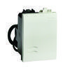 DKC / ДКС 76002BL Выключатель с подсветкой, белый RAL 9010, 2М,"BRAVA"