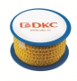DKC / ДКС AZS4DDBY Колечко маркировочное "D", 4-8мм, черное на желтом (поштучно)