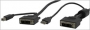 Кабель REXTRON для KVM переключателей 3-на-3, 2xPS/2, DVI (M-M), для DNV102, 1,8м
