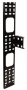 ITK Вертикальный кабельный органайзер 33U, 75x12мм, черный