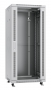 Шкаф телекоммуникационный 19" напольный 27U 600x600x1388mm (ШхГхВ) передняя стеклянная и задняя сплошная металлическая двери, ручка с замком, цвет серый (RAL 7035)