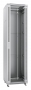 Шкаф телекоммуникационный 19" напольный 47U 600x600x2277mm (ШхГхВ) передняя стеклянная и задняя сплошная металлическая двери, ручка с замком, цвет серый (RAL 7035)