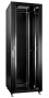 Шкаф телекоммуникационный 19" напольный 47U 800x1000x2277mm (ШхГхВ) передняя стеклянная и задняя сплошная металлическая двери, ручка с замком, цвет черный (RAL 9004)
