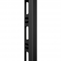 Вертикальный кабельный органайзер в шкаф 42U, металлический, цвет черный (RAL 9004)