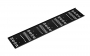 Вертикальный перфорированный кабельный органайзер-лоток в шкаф 18U, металлический, цвет черный (RAL 9004)