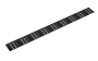 Вертикальный перфорированный кабельный органайзер-лоток в шкаф 37U, металлический, цвет черный (RAL 9004)