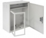 Настенный антивандальный шкаф с поворотной рамой, 4U, Ш580хВ590хГ280мм, серый NETLAN
