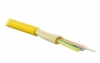 Кабель волоконно-оптический 9/125 одномодовый, 8 волокон, плотное буферное покрытие (tight buffer), для внутренней прокладки (-25C ~ +75), FR-PVC, желтый Teldor