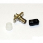 Оптический проходной адаптер FC/PC-ST/PC, MM, simplex, корпус металл, белые колпачки Hyperline
