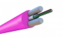 Кабель волоконно-оптический 50/125 (OM4) многомодовый, 1 волокно, супергибкий, бронированный, волокна в канате из стальных проволок, гелезаполненный, внутренний, LSZH, нг(А)-HF, пурпурный (magenta) Hyperline