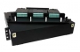 Волоконно-оптическая кассета 102x32 мм, 2xMTP (папа), 24хLC адаптера (цвет аква), 24 волокна, OM3 Hyperline