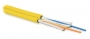 Кабель волоконно-оптический 9/125 (SMF-28 Ultra) одномодовый, 2 волокна, duplex, zip-cord, плотное буферное покрытие (tight buffer), 2.0 мм, для внутренней прокладки, HFLTx, –40°C – +70°C, желтый Hyperline