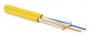 Кабель волоконно-оптический 9/125 (SMF-28 Ultra) одномодовый, 2 волокна, duplex, zip-cord, плотное буферное покрытие (tight buffer) 3.0 мм, для внутренней прокладки, HFLTx, –40°C – +70°C, желтый Hyperline