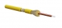 Кабель волоконно-оптический 9/125 (SMF-28 Ultra) одномодовый, 12 волокон, плотное буферное покрытие (tight buffer), для внутренней прокладки, LSZH IEC 60332-3, –40°C – +70°C, желтый Hyperline