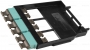 Панель с 6 MTP адаптерами (цвет аква), 72 волокна, черная Siemon