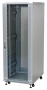Шкаф напольный 22U, 600x1000x1166, стеклянная дверь, разобранный, серый MAXYS