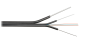 Кабель NIKOLAN волоконно-оптический, 1 волокно, одномодовый 9/125мкм, стандарта G.657.A1 & G.652.D, внутренний/внешний, бабочка со стальными прутками и тросом, LSZH -40C нг(A)-HFLTx, черный