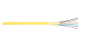 Кабель NIKOLAN волоконно-оптический, 2 волокна, одномодовый 9/125мкм, стандарта OS2, внутренний, распределительный, с плотным буфером, LSZH нг(A)-HFLTx, желтый - гарантия: 5 лет расширенная / 25 лет системная