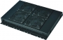 Блок вентиляторов потолочный 4 вентилятора в напольные шкафы глубиной 800 и 1000мм, черный Net-Link