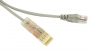 Патч-корд 110 тип-RJ45, 2 пары, Ethernet, LSZH, 1 м, серый Hyperline