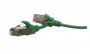 Патч-корд S/FTP, экранированный, категория 6 (100% Fluke Component Tested), 28AWG, LSZH, 1 м, зеленый Hyperline