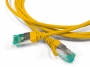 Патч-корд S/FTP, экранированный, категория 6a (100% Fluke Component Tested), 30AWG, LSZH, 1.5 м, желтый Hyperline