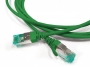 Патч-корд S/FTP, экранированный, категория 6a (100% Fluke Component Tested), 30AWG, LSZH, 1 м, зеленый Hyperline
