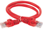 ITK Коммутационный шнур кат. 6 UTP LSZH 0,5м красный