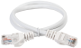 ITK Коммутационный шнур кат. 6 UTP PVC 0,5м белый