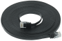 ITK Коммутационный шнур плоский кат.6 UTP 10м чёрный
