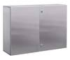 Навесной шкаф CE из нержавеющей стали (AISI 304), двухдверный, 800 x 1000 x 200мм, с фланцем DKC/ДКС
