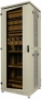 Шкаф напольный МТК 19", 22U, 1165x600x600 мм, разборный, пер. дверь стекл., задняя дверь мет., серый AESP