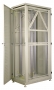 Шкаф серверный серии Grey Premium 27U, 1387x600x1000мм, разборный, серый, двухдверный