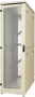 Шкаф напольный МТК 19", 27U, 1387x600x600 мм, разборный, серый черный AESP