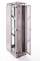 Шкаф Grey Premium, 45U, 2168x600x1000 мм, разборный серый двухдверный, с сетчатыми дверьми
