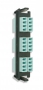 Панель с 6 LC quadro адаптерами, 24 волокна, многомод, цвет адаптеров аква (для RIC3, SWIC3, FCP3) Siemon