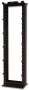 19" Открытая стальная стойка 45U (2100 мм), шириной (609,6 мм) и глубиной (457,2 мм), с 10 кабельными органайзерами и липучками, черная Siemon