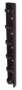 Вертикальный кабельный канал (2,1 м x 152,4 мм x 148,6 мм ) для установки между стойками глубиной 76 мм (крепеж в комплекте), черный Siemon