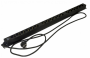 Блок розеток, вертикальный, 18 розеток Schuko, кабель питания 2.5м (3х1.5мм2) с вилкой Schuko 16A, 250В, 950x44.4x44.4мм (ДхШхВ), корпус сталь, черный Hyperline