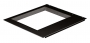 Рамка для 15-дюймового монитора (размер окна 285х215 мм), черная Hyperline
