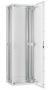 Напольный шкаф серии Lite 19", 18U, стеклянная дверь, Ш600хВ900хГ800мм, в разобранном виде, серый TLK