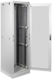 Напольный шкаф 19", 33U, металлическая дверь, Ш600хВ1680хГ1000мм, в разобранном виде, серый TLK