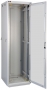 Напольный шкаф 19", 18U, стеклянная дверь, Ш600хВ998хГ600мм, в разобранном виде, серый TLK