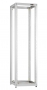 Монтажная стойка двухрамная раздвижная 19", 24U, Ш550xВ1195xГ(600-1000) мм, шаг регулировки глубины 50 мм, в разобранном виде, цвет серый RAL 7035 TLK