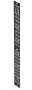 Вертикальный кабельный канал, 150 мм (5.9”), для шкафов V600/V800 42U, черный (2 шт. в комплекте) Siemon