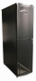 Шкаф напольный 19-дюймовый (19"), серия V600, 42U, 2016x600х1000 мм (ВхШхГ), передняя перфорированная дверь ( 86%), задние половинчатые перфорированные дверцы (80% перфорации), замок с ключом, ролики , цвет черный (RAL 9011) Siemon