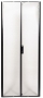 Дверь двухсекционная с перфорацией 80% для шкафа V600, 42U, черная Siemon